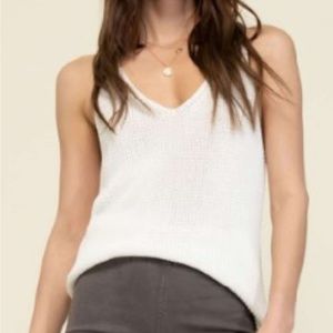 White Knit Tank. NWT